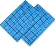 Mini Square Silicone Mold/silicone candy molds for Chocolate Gummy Ice Cube Jelly Truffles Pralines Caramels Ganache set of 2(11.53"x7.63"x0.47")