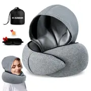 Airplane Pillow For Long Flight - Memory Foam Travel Pillow. Washable, Comfor...