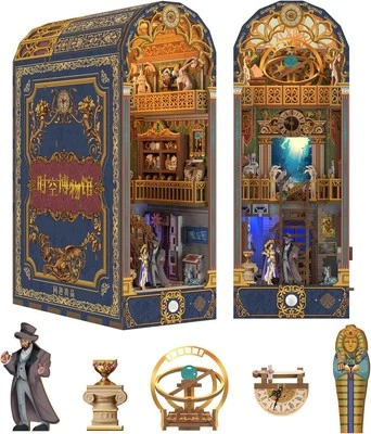 Tonecheer DIY Book Nook Kit for Adults, 3D Wooden Puzzle Bookend Miniature...