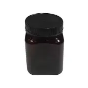 500g Honey Plastic Jar Amber 360ml Black Lid PET Food Grade X 42pcs