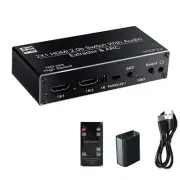 1 PC 2x1 HDMI Audio Extractor Switch Adapter 4K HDMI ARC Audio Switcher Selector