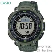 Casio Protrek Men's Watch Digital Solar Triple Sensor Green PRG-340B-3JF