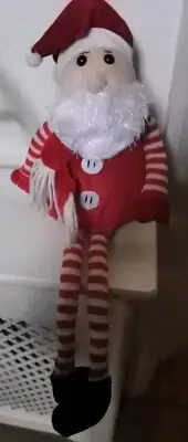 Christmas Decoration Santa Elf Doll Long Legs Gift Xmas Toy Sits on Shelf