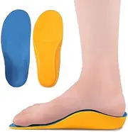 Kids Arch Support Shoe Insoles,Orthotic Cushioning Arch Support Shoe Insoles,Children PU Foam Inserts for Flat feet, Plantar Fasciitis, Feet Heel Pain Relief by H HOME-MART (EUR34)