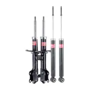 Front + Rear KYB EXCEL-G Shock Absorbers for NISSAN Tiida C11 MR18DE 1.8 I4 FWD