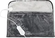 Homedics Indoor Soft Heated Winter Foot Warming Pouch Relaxing Comfort Set Grey