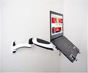 GYDUHYE GM112WLDM Wall Mount Laptop Holder Gas Spring Arm Aluminum Alloy Full Motion 10-17 Inch Laptop/Notebook Mount Support Lapdesk
