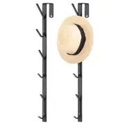 2 Pack Over The Door Hook Hanger Comes with 6 Hooks from Large to Small 14'' ...