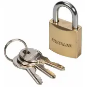 Lot of 7: Silverline Brass 2" Padlock 50mm MSS04 Includes 3 brass keys