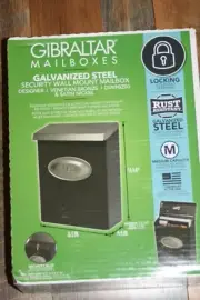 Gibraltar Mailbox Locking Galvanized Steel Bronze/Black Wall Mount