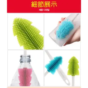 韓國【sillymann】100%鉑金矽膠奶瓶刷/奶嘴刷/吸管刷(多色)刷具超值組-miffybaby