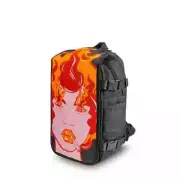 Skunk FaceOff Customizable Smell proof Fashion Backpack MINI - Girl on Fire