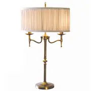 Stanford Brass Table Lamp - Shimmer Grey