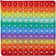 Pop It Fidget Toy Hundreds Chart - 100 Bubbles