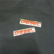 2x Chrome Red DIESEL Metal Emblem Decal Sticker Badge Car 3D Turbo Engine Sports (for: Renault)