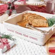 Mud Pie Holiday Baker and Trivet Set and Spoon Set