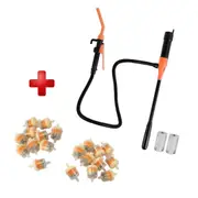 Battery Powered Fuel Transfer Pump PLUS 20x Universal Petrol Inline Fuel Filter