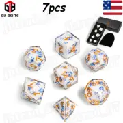 7pcs/Set Polyhedral Dice for Dungeon and Dragons DND RPG MTGTable Playing Games