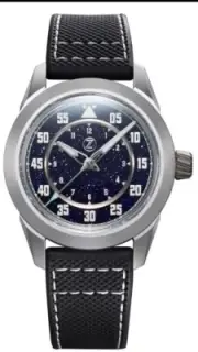 Zelos Eagle 2 TI Aventurine Pilot's Mens Watch BRAND NEW SOLD OUT !!