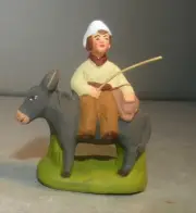NEW The miller on his donkey, 4 cm Santons Didier