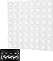 Vaguelly Keyboard Bumpers 64 Silicone Bubbles Long Nails Typing Protection Self-Adhesive Stickers for Laptop Keyboards