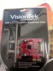 Visiontek Connect Dual Port USB 3.0 PCI Express Expansion Card with Cable