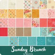 Moda Layer Cake - SUNDAY BRUNCH - 100% cotton for patchwork quilting