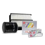 NGK Iridium Spark Plugs & NTK Air Oil Filter for Holden Captiva 7 CG 3.0L 11-19