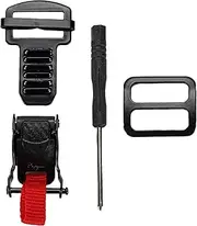Quick Release Buckle Set for Motorcycle Helmets - Quick Release Buckle Set for Helmets | Double D Safe Quick Release Clip Helmet Accessories, Buckle Strap with Clips, Quick Release Buckle