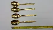 Custom Design CUD2 GOLD ELECTROPLATE Teaspoons Set of 4