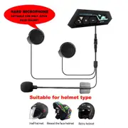 Helmet Bluetooth Headset EDR Stereo Wireless Hands Free Intelligent Voice Rechargeable Endurance Waterproof with Mic for Motor Bike Cycling