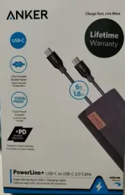 Anker Power Line+ 6-FT USB-C to USB-C 2.0 CHARGING CABLE Strong Braided Nylon HQ