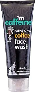 [mCaffeine] Men, Women's Coffee Natural Hydrating Face Wash with Vitamin E for Fresh & Glowing Skin, Deep Cleanse & De Tan, Controls Oil, Removes Dirt for Normal, Dry & Oily Skin - 100 ml