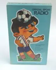 Soccer Official Sport Transistorized Radio Sealed 1974 Collectible Vintage HG