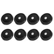 8Pcs Mason Jar Canning Cap, 70mm Regular Mouth Tin Plate Caps Inserts, Black