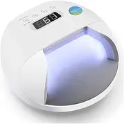 UV LED Nail Lamp, Portable Manicure Kit, Gel Nail Light with Timer/Sensor/LCD Display/USB Design Nails Polish Dryer Nail Lamp for Resin and LED Gel Polishes