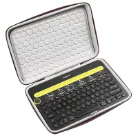 在飛比找Yahoo!奇摩拍賣優惠-定制 適用羅技K480鍵盤包收納包 無線藍牙鍵盤保護包耐壓抗