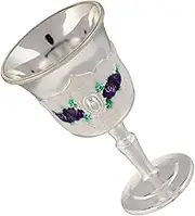 LABRIMP European Style Embossed Metal Goblet Mini Vintage Cup Gothic Shot Glass for Bar Decor