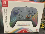 PDP Afterglow Wave Wired LED Controller for Nintendo Switch OLED - Grey Gray NEW