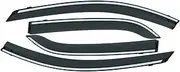QVQOCUKS Window Rain Guards Vent Shades Compatible for KIA PEGAS 2018 2019 4pcs ABS Plastic Auto Window Deflectors