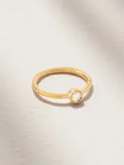 [MARIA TASH] MARIA TASH - 9.5mm 18-karat Gold Diamond Hoop Earring - One size One size Gold
