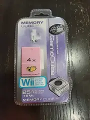 Mad Catz Nintendo GameCube Wii Memory Cube Card 4X 251 Blocks White SEALED