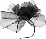 [PLAFOPE] Versatile Women's Fascinator Headpiece Mesh Plume Headband for Tea Parties