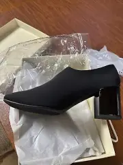NEW Anne Klein Treena Pump (Women), Black Synthetic Upper, Patent Heel 9.5M