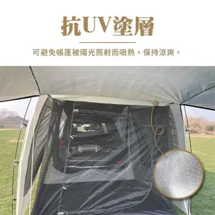 【TAS CAMP】車尾延伸帳 超級大空間(車尾帳篷 車尾蚊帳 車泊用品 車尾帳 車後帳 車宿 車泊 車露 帳篷)