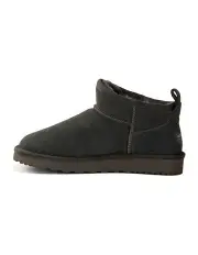 [Aus Wooli Ugg] Sheepskin Classic Ultra Mini Boot in Grey