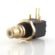 4pcs PCB Panel Mount Gold Socket RCA Female Jack HIFI Audio Video RCA Connector