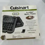 Cuisinart Griddler Waffle Plates Black Griddle GR- WAFP New OPEN BOX
