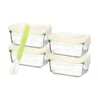 NEW Glasslock Baby Food Rectangular Container Set 5pce