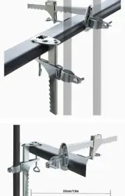 Umbrella Mount Clamp, Aluminum Alloy Universal Sunshade Holder for Balcony